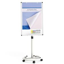 Viz-pro Magnetic White Board Flipchart Easel Dry Erase Board With Paper Pads
