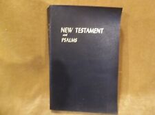 New Testament And Psalms Bible King James Verson Large Print
