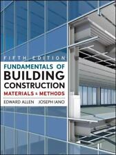Fundamentals Of Building Construction Materials And Methods