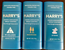 Harrys Extra-strength Antiperspirant Deodorant 3pk Stone Redwood Wildlands 2.5oz