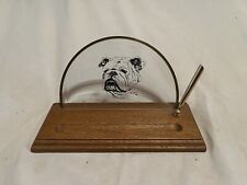 Wood Bulldog Desk Pen Set 308