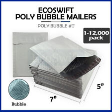 1-12000 T 5x6 Ecoswift Poly Bubble Mailers Padded Shipping Envelopes 5 X 6