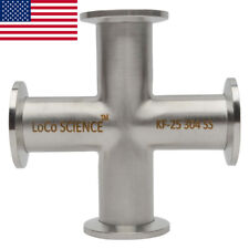 Kf-25 Nw-25 Cross Vacuum Fitting Ss304 Stainless Loco Science