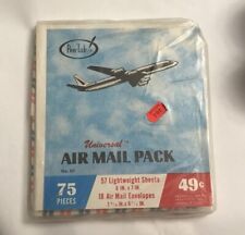 Vintage Pen-tab Universal Air Mail Pack Stationery 57 Sheets 18 Envelopes White