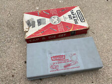 Vintage Craftsman Kromedge Tap  Die Set 9 - 5205 Made In Usa