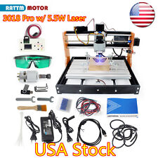Us3018 Pro Diy Cnc Router Kit Grbl Control 5.5w Laser Engraver Milling Machine