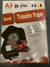 Inkjet Heat Transfer Iron On Paper Dark Color Fabric 12 X 17 A3 - 20 Sheets