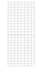 Gridwall Panel 2 X 6 Total Height Grid Wall Travel Metal White