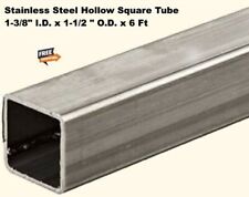 Stainless Steel Square Hollow Tube 1-38 I.d. X 1-12 O.d. X 6 Ft Long 304