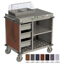 Cadco Cbc-sdcx-lst 40 Mobile Hot Food Serving Counter W Pan Frame 2 Drawer...