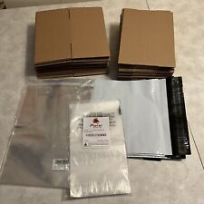 Assorted Shipping Supplies Boxes Polymailer Envelopes Clear Cellophane Bags