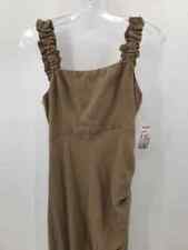 Pre-owned Just Bee Queen Tan Size Medium Midi Sleeveless Dress
