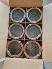 6 Weck 742 - .5 Liter Mold Jars With Lids 6 Rings 12 Clamps 12 Liter 2 Cups