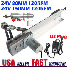 24v Reciprocating Motor Linear Actuator 3in 6in 160rpm Fast Speed Adjustable Diy