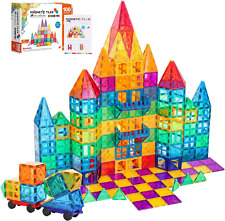 100pcs Magnetic Tiles Kids Toys Stem Magnet Toys For Toddler Montessori Magnetic