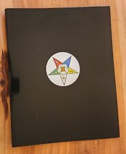Order Of The Eastern Star 9.5x11.5 Double Pocket Folder Glossy Black Lot Of 6