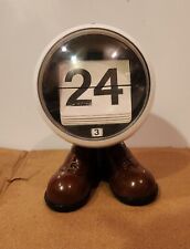 J.s.n.y Space Age Perpetual Desk Button Flip Calendar Black Orb Ball On Boots