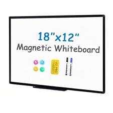 Viz-pro 18 X 12 Inches Whiteboard Includes 1 Eraser 2 Markers 4 Magnets