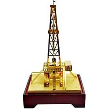 Copper Oilfield Oil Well Derrick Drill Rig Gold Model Commemorative Edition