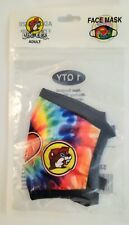 Buc-ees Novelty Adult Face Mask Covering Peacelovebuc-ee Beaver Tie Die New