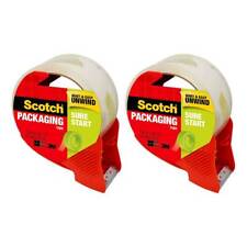 Scotch Sure Start Shipping Packaging Tape With Dispenser 1.88in X 38.2yd 2-pack