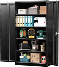 Metal Storage Cabinet With Lock 72 H Garage Storage Cabinets With Doors