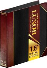 Professional Luxor 3 Ring Binder 1.5 Inch Locking Slant Angle D-rings Maroon.