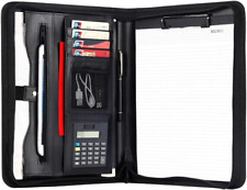 Padfolio Business Leather Portfolio Zipper Notebook For Document Organizer Us
