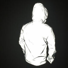 Reflective Jacket 3m Mens Waterproof Night Safety Jacket Hoodie Coat Usa 4 Size