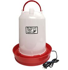 3.7 Gallon Heated Rite Farm Products Gravity Poultry Waterer 6ft Cord Chicken