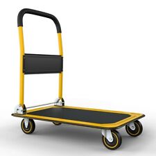 Folding Hand Truck Dolly Cart With Wheels Luggage Cart Trolley Moving 330lbs
