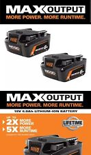 Ridgid Ac840060pn18v 6.0 Ah Max Output Lithium-ion Battery 2-batteries 2023