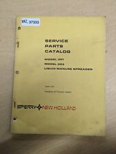 Sperry New Holland 301 303 Liquid Manure Spreader Parts Catalog Manual