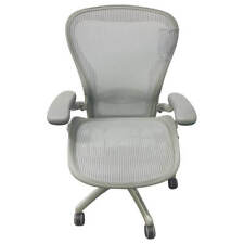Herman Miller Aeron Size C Large Titanium Chair Fully Loaded