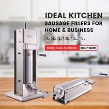 Hakka 7lbs - 32lbs Sausage Stuffer 2 Speed Stainless Steel Meat Filler Machine