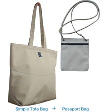 Quality Large Simple Tote Beach Bag Shopping Bag W Mini Crossbody Passport Bag