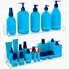 15 2 Pack Clear Acrylic Bathroom Shelvessfloating Acrylic Shelves
