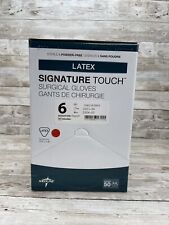 1 Box Medline Signature Touch Latex Surgical Gloves Size 6 Exp 0324 Msg8960