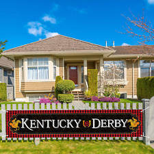 Kentucky Derby Banner For Fence Run For The Roses Horse Party Decorations Yard G