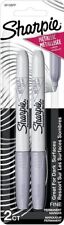 Sharpie Fine Point Metallic Silver Permanent Marker 1 Pack Of 2 Markers
