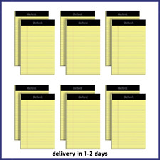 5 X 8 Legal Pads 12 Pack Narrow Ruled Yellow Paper 50 Sheets Per Writing Pad.
