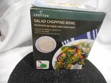 Crofton Salad Chopping Bowl Cutter Salad Maker Dual Use Slicer Chopper Nib
