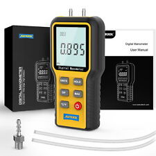 Digital Manometer Differential Air Pressure Gauge Meter Hvac Gas Pressure Tester