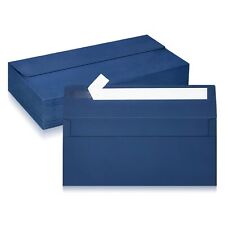 50 Pack 10 Business Envelopes Navy Blue Standard Envelopes Self Seal Letter ...