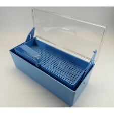 Blue Germicide Tray For The Cold Sterilization Of Dental Tattoo Medical Tools