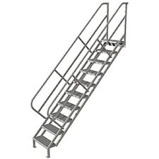 New 10 Step Industrial Access Stairway Ladder Grip Strut