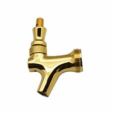 Draft Beer Faucet With Brass Lever - Brass - Keg Tap Home Bar Kegerator Spout
