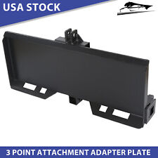 3-point Attachment Adapter Skid Steer Hitch Tractor Loader Case Trailer Steel