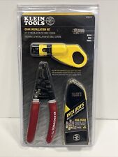 Klein Tools Vdv026-211 Coax Cable Installation Kit W Pouch Cutter Crimper New