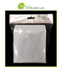Premium Quality Cd Dvd 80gr White Paper Sleeve Clear Window Flap Envelope Lot